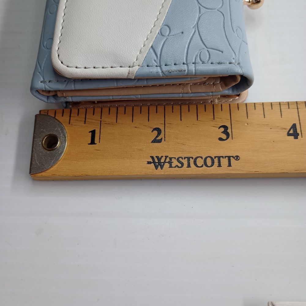 Cinnamoroll Style Tri-Fold Wallet Blue White Coin Purse Snap‎ Small Cute - Picture 9 of 15